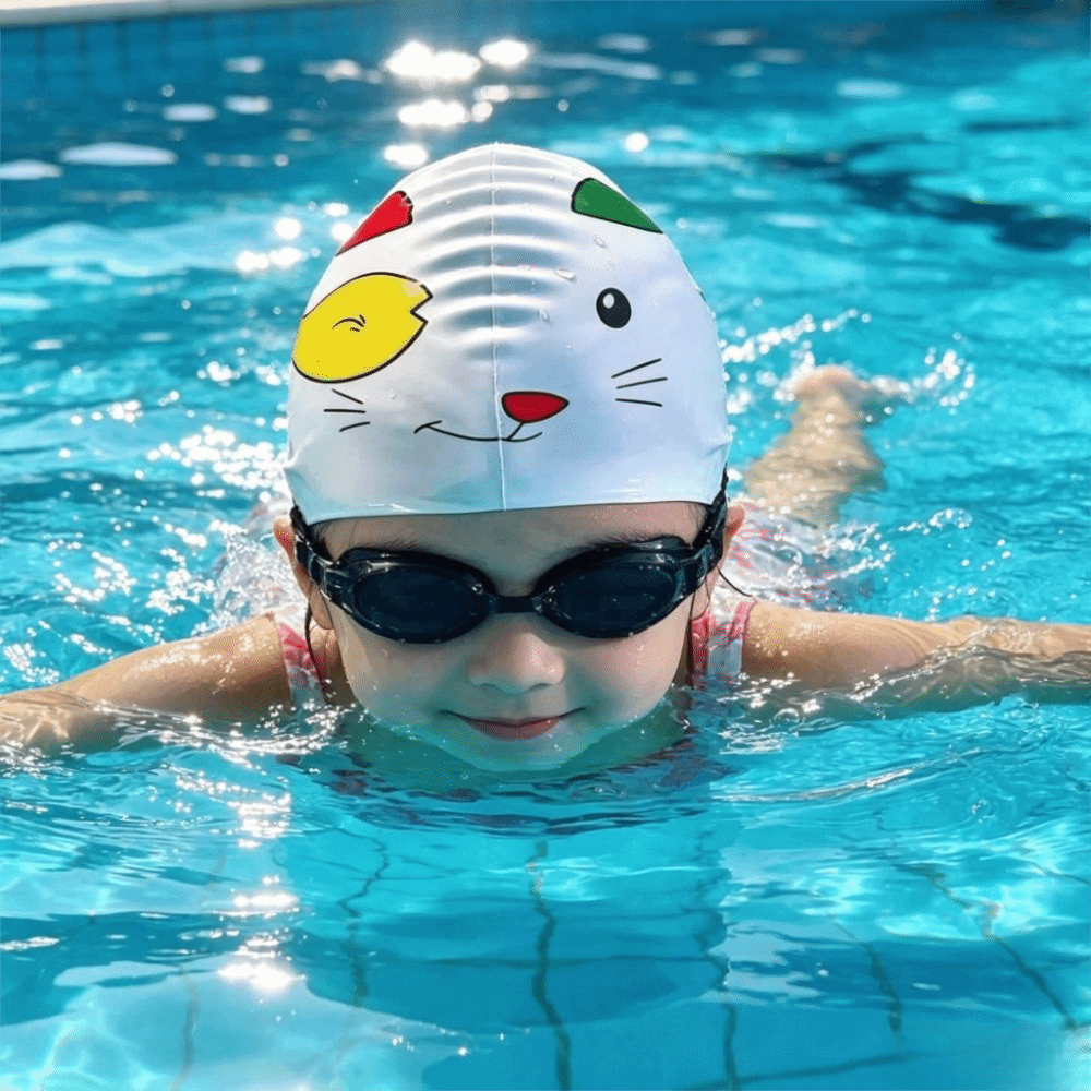 Swim Hat Silicone - Elastik Yüzme Bonesi Su Geçirmez Silikon