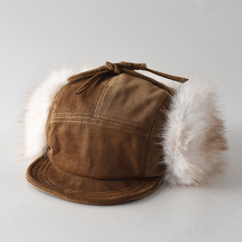 Corduroy Cap 5 Panel - Kadife Bombacı Şapka, 5 Panelli, Uniseks,