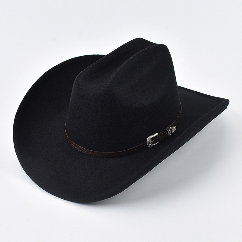Cowboy Hat Straw - Unisex Batı Kovboy Şapkası Deri Vintage