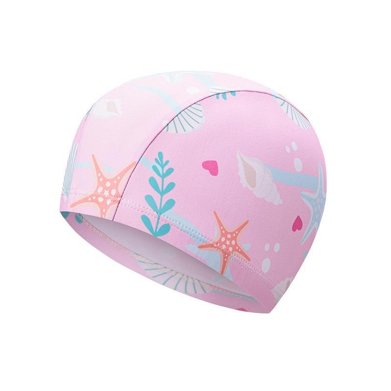 Swim Hat Silicone - Çocuklar için Çizgi Film Desenli Elastik