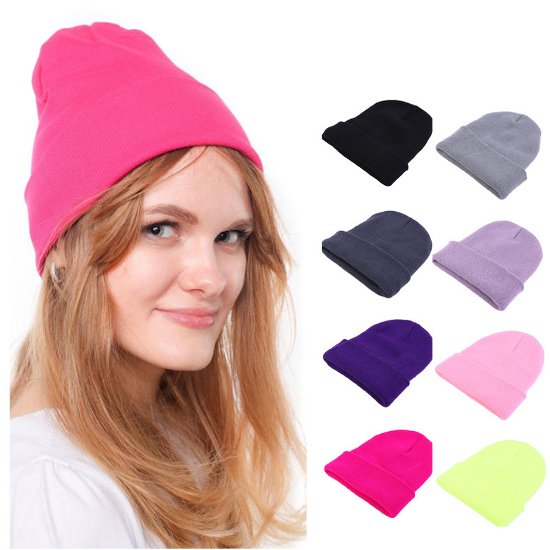 Moda Düz Renk Örme Bere Şapka  - Beanie Cuffed Knit incelemesi ve fiyatı